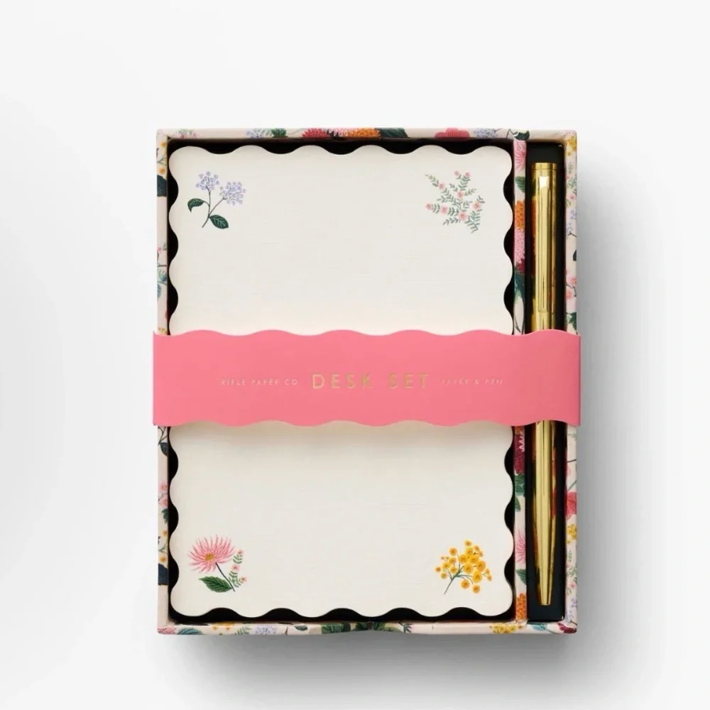 Rifle Paper Co. Floral Desk Set / Note writing set NWT - Picture 1 of 7